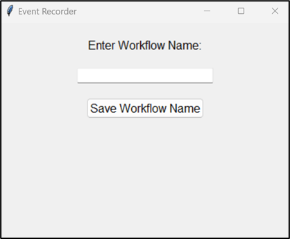 Recorded Workflows List