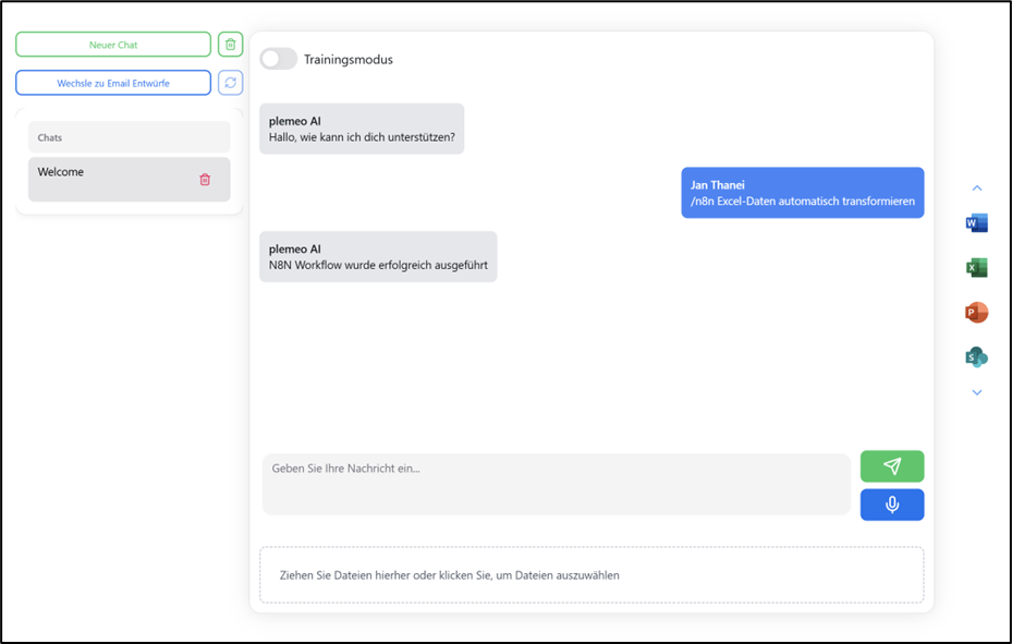n8n Command Dropdown